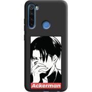 Черный чехол Uprint Xiaomi Redmi Note 8 Attack On Titan - Ackerman