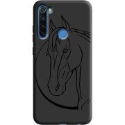 Черный чехол Uprint Xiaomi Redmi Note 8 Horse