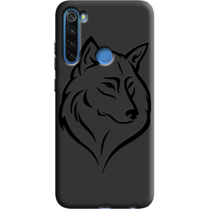 Черный чехол Uprint Xiaomi Redmi Note 8 Wolf