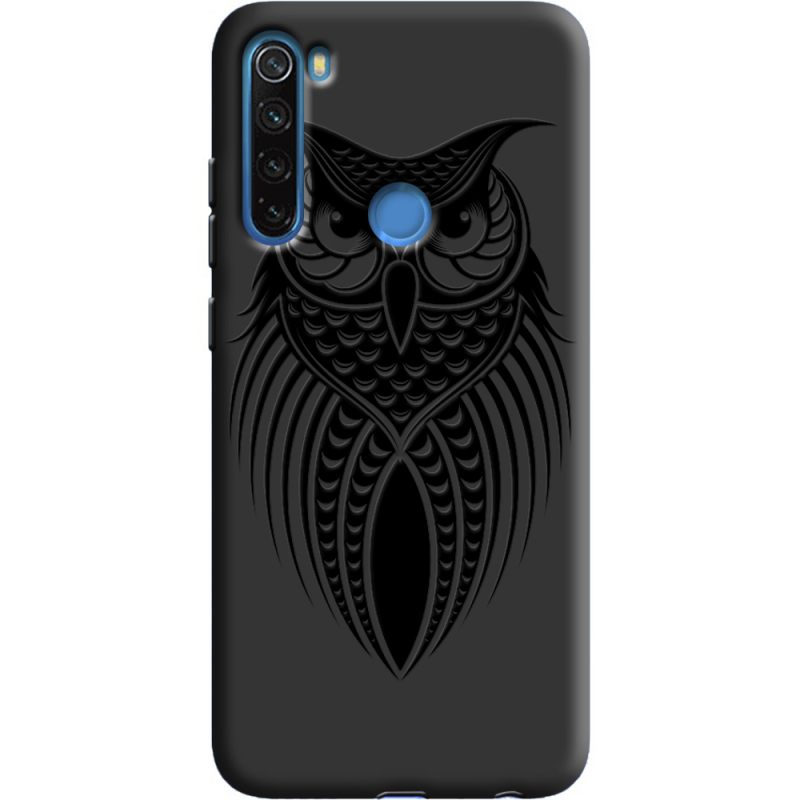 Черный чехол Uprint Xiaomi Redmi Note 8 Owl