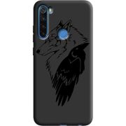 Черный чехол Uprint Xiaomi Redmi Note 8 Wolf and Raven
