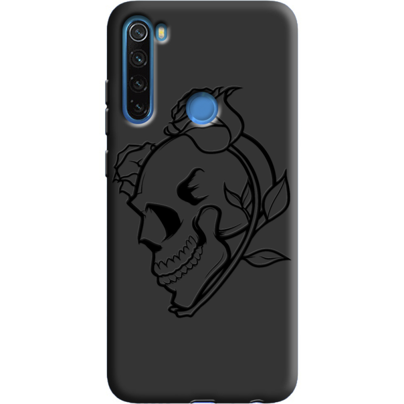 Черный чехол Uprint Xiaomi Redmi Note 8 Skull and Roses