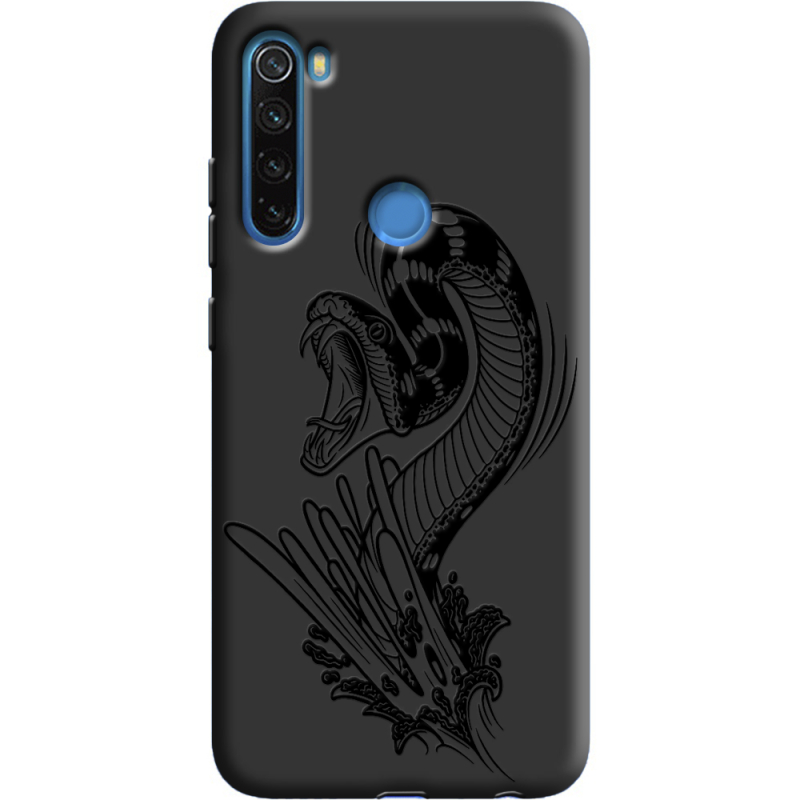 Черный чехол Uprint Xiaomi Redmi Note 8 Snake