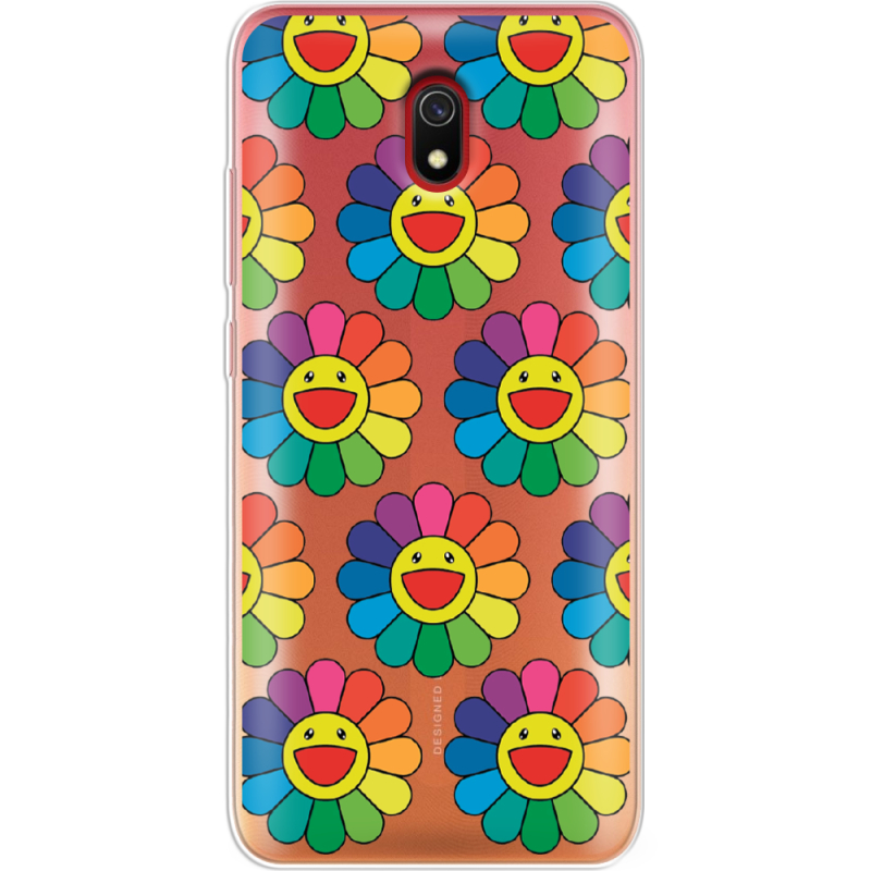 Прозрачный чехол Uprint Xiaomi Redmi 8A Hippie Flowers