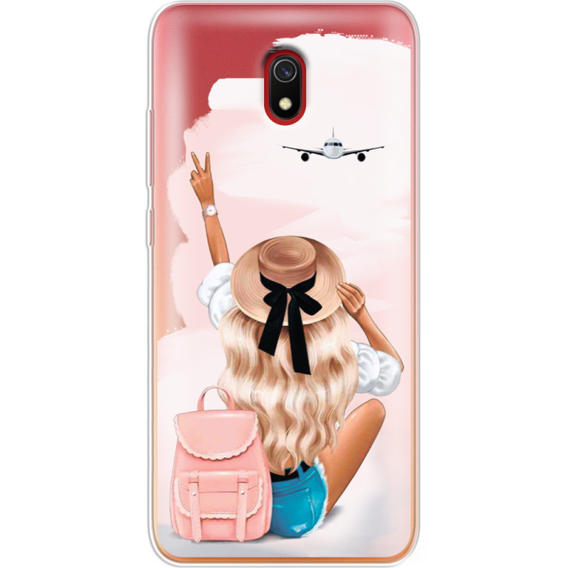 Прозрачный чехол Uprint Xiaomi Redmi 8A Travel Girl