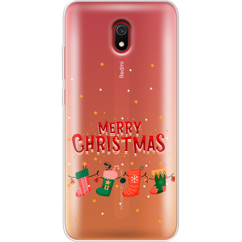 Прозрачный чехол Uprint Xiaomi Redmi 8A Merry Christmas