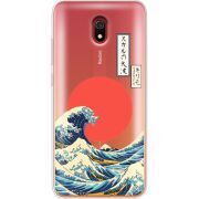 Прозрачный чехол Uprint Xiaomi Redmi 8A Большая волна в Канагаве