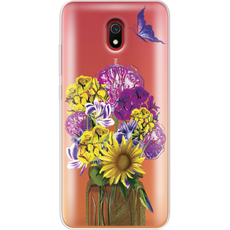 Прозрачный чехол Uprint Xiaomi Redmi 8A My Bouquet