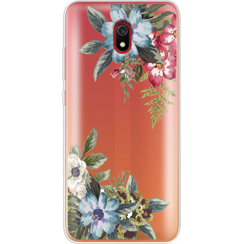 Прозрачный чехол Uprint Xiaomi Redmi 8A Floral