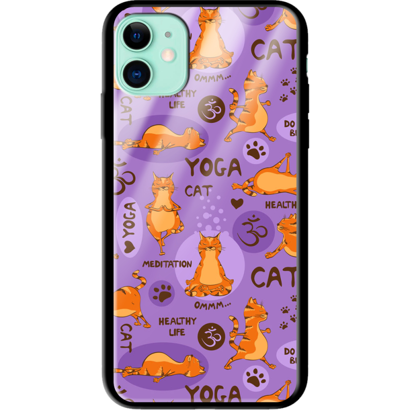 Защитный чехол BoxFace Glossy Panel Apple iPhone 11 Yoga Cat