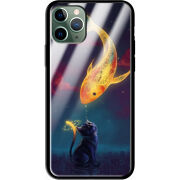 Защитный чехол BoxFace Glossy Panel Apple iPhone 11 Pro Kitten And Fish