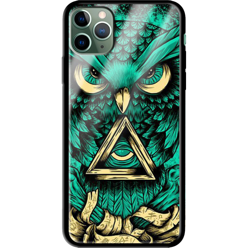 Защитный чехол BoxFace Glossy Panel Apple iPhone 11 Pro Max Masonic Owl