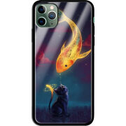 Защитный чехол BoxFace Glossy Panel Apple iPhone 11 Pro Max Kitten And Fish