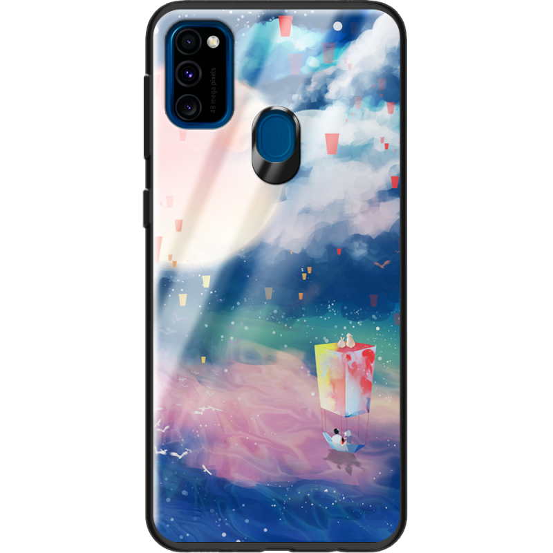 Защитный чехол BoxFace Glossy Panel Samsung Galaxy M30s Dreamy Clouds