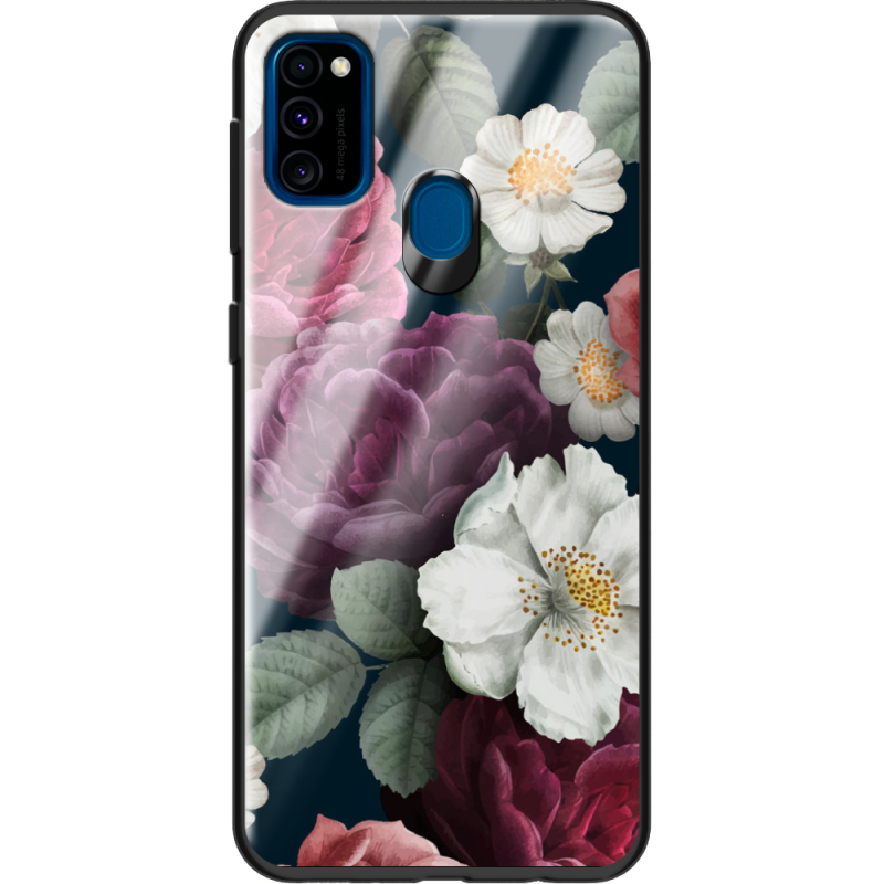 Защитный чехол BoxFace Glossy Panel Samsung Galaxy M30s Peonies