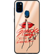 Защитный чехол BoxFace Glossy Panel Samsung Galaxy M30s Speak Only Whith Love