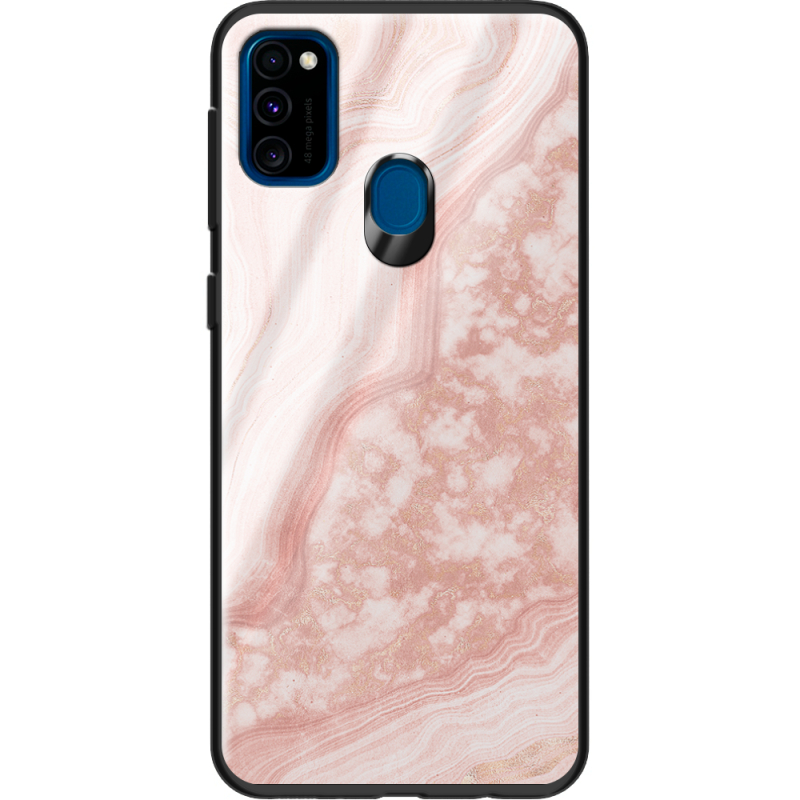 Защитный чехол BoxFace Glossy Panel Samsung Galaxy M30s Pink Marble