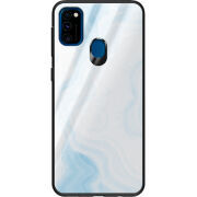 Защитный чехол BoxFace Glossy Panel Samsung Galaxy M30s Light Marble