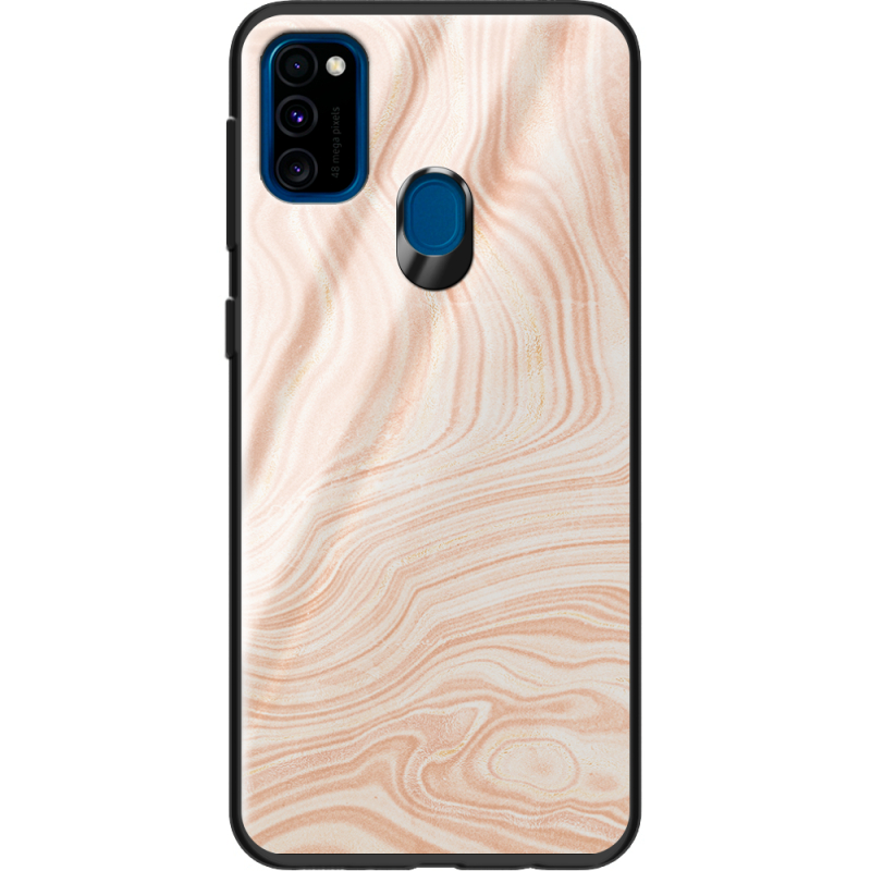 Защитный чехол BoxFace Glossy Panel Samsung Galaxy M30s Delicate Marble