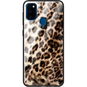 Защитный чехол BoxFace Glossy Panel Samsung Galaxy M30s Leopard Fur