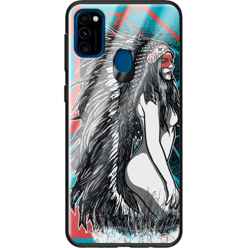 Защитный чехол BoxFace Glossy Panel Samsung Galaxy M30s Indian Girl