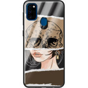 Защитный чехол BoxFace Glossy Panel Samsung Galaxy M30s Skull-Girl