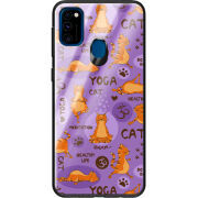 Защитный чехол BoxFace Glossy Panel Samsung Galaxy M30s Yoga Cat