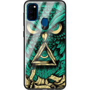 Защитный чехол BoxFace Glossy Panel Samsung Galaxy M30s Masonic Owl