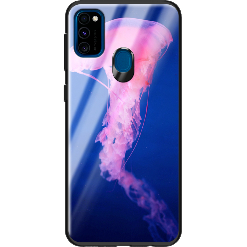 Защитный чехол BoxFace Glossy Panel Samsung Galaxy M30s Jellyfish