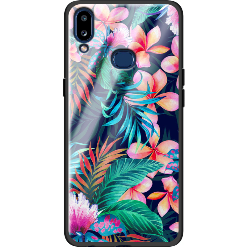 Защитный чехол BoxFace Glossy Panel Samsung Galaxy A10s Exotic Flowers