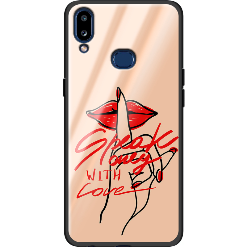 Защитный чехол BoxFace Glossy Panel Samsung Galaxy A10s Speak Only Whith Love