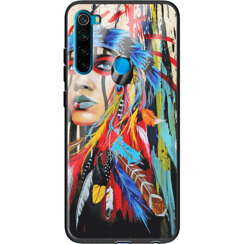 Защитный чехол BoxFace Glossy Panel Xiaomi Redmi Note 8 Feather Girl