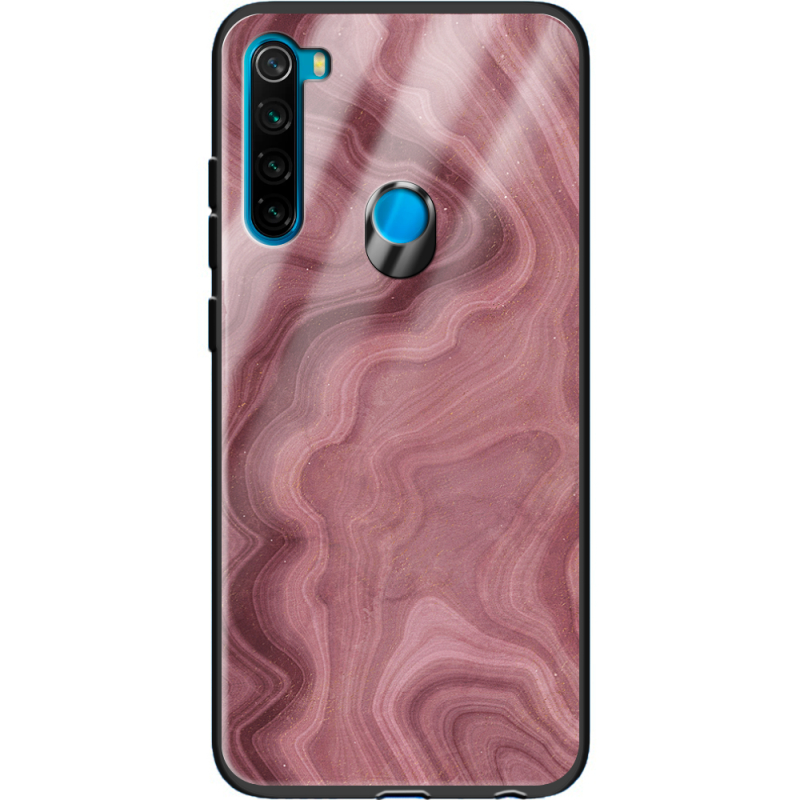 Защитный чехол BoxFace Glossy Panel Xiaomi Redmi Note 8 DarkRed Marble