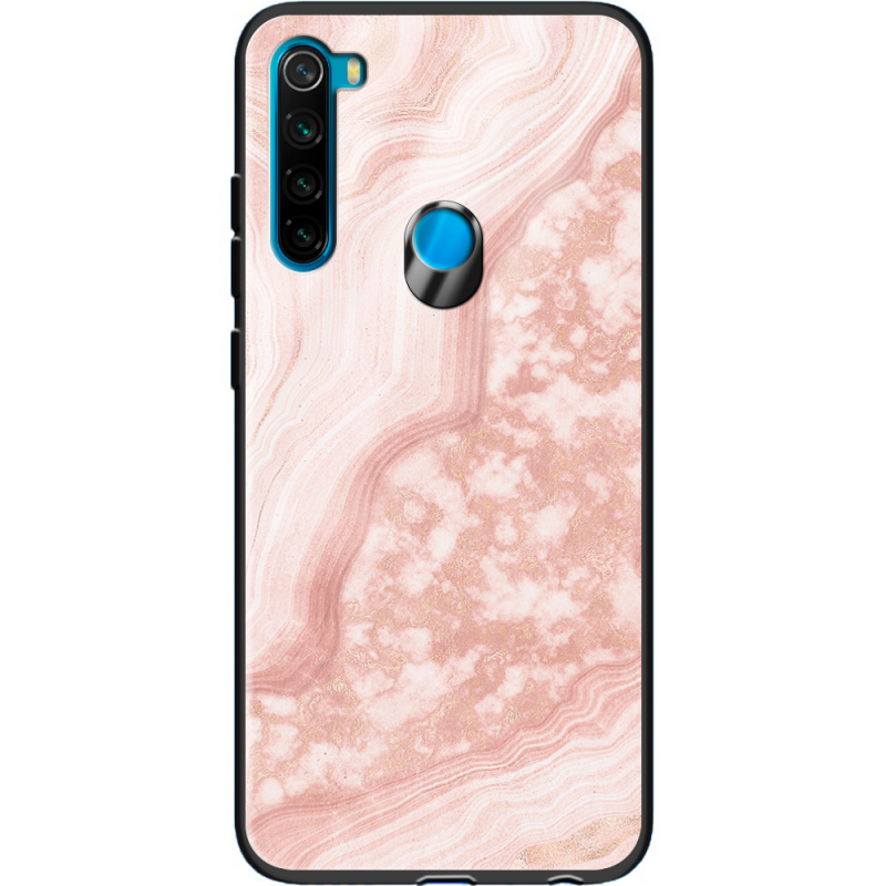 Защитный чехол BoxFace Glossy Panel Xiaomi Redmi Note 8 Pink Marble