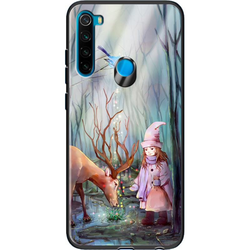 Защитный чехол BoxFace Glossy Panel Xiaomi Redmi Note 8 Girl And Deer