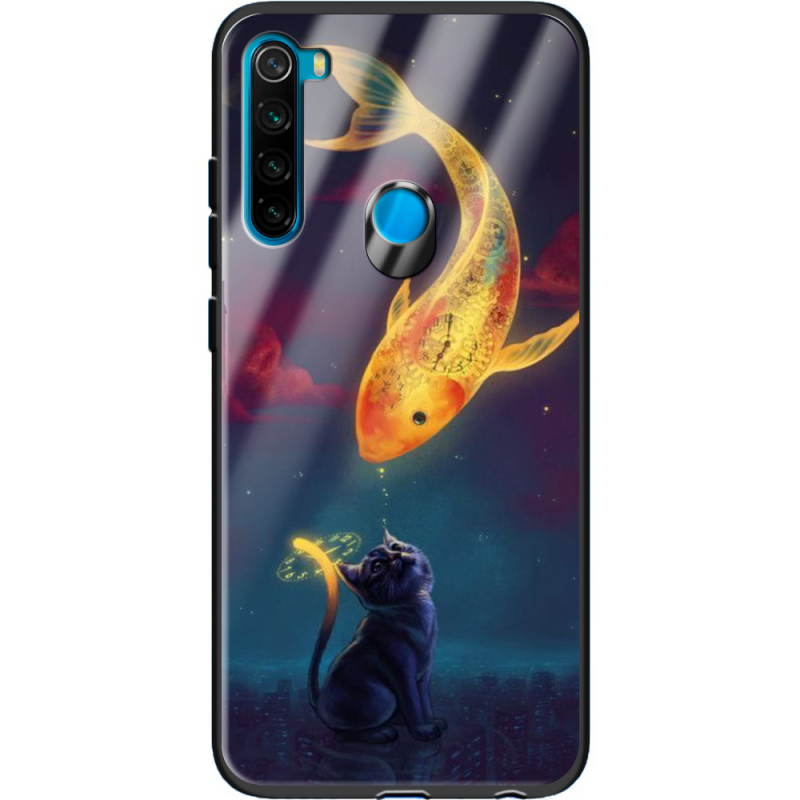 Защитный чехол BoxFace Glossy Panel Xiaomi Redmi Note 8 Kitten And Fish