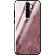 Защитный чехол BoxFace Glossy Panel Xiaomi Redmi Note 8 Pro DarkRed Marble