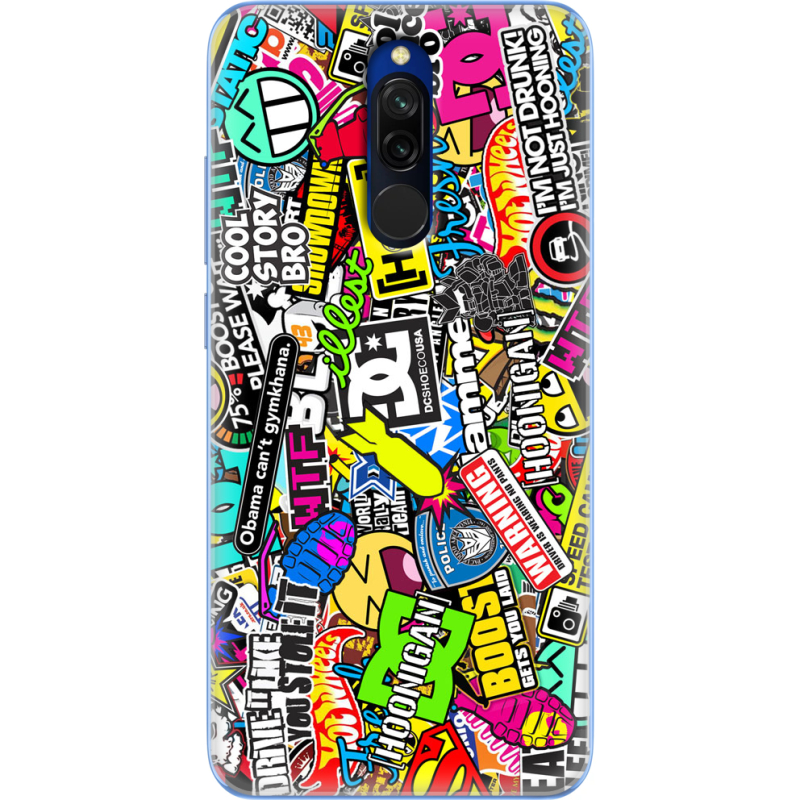 Чехол Uprint Xiaomi Redmi 8 Multicolored Inscriptions