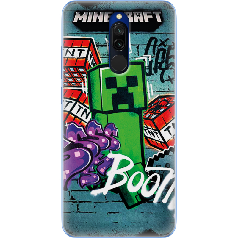 Чехол Uprint Xiaomi Redmi 8 Minecraft Graffiti