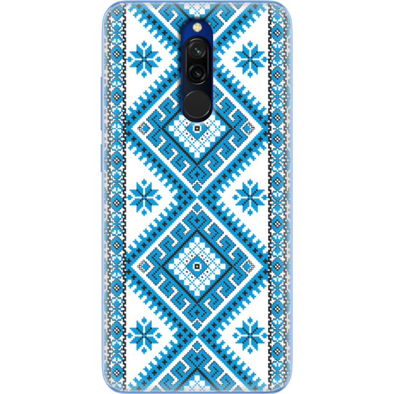 Чехол Uprint Xiaomi Redmi 8 Блакитний Орнамент
