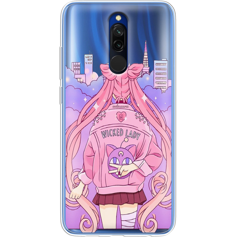 Прозрачный чехол Uprint Xiaomi Redmi 8 Wiked Lady