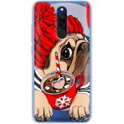 Прозрачный чехол Uprint Xiaomi Redmi 8 Winter Puggy