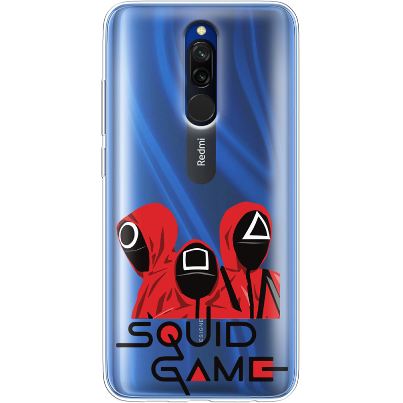 Прозрачный чехол Uprint Xiaomi Redmi 8 siquid game люди в красном