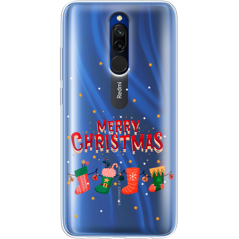 Прозрачный чехол Uprint Xiaomi Redmi 8 Merry Christmas