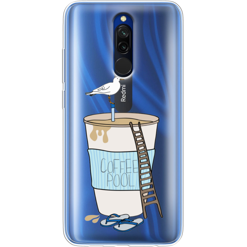 Прозрачный чехол Uprint Xiaomi Redmi 8 Segull in Cofee Pool