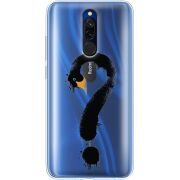 Прозрачный чехол Uprint Xiaomi Redmi 8 Swan question