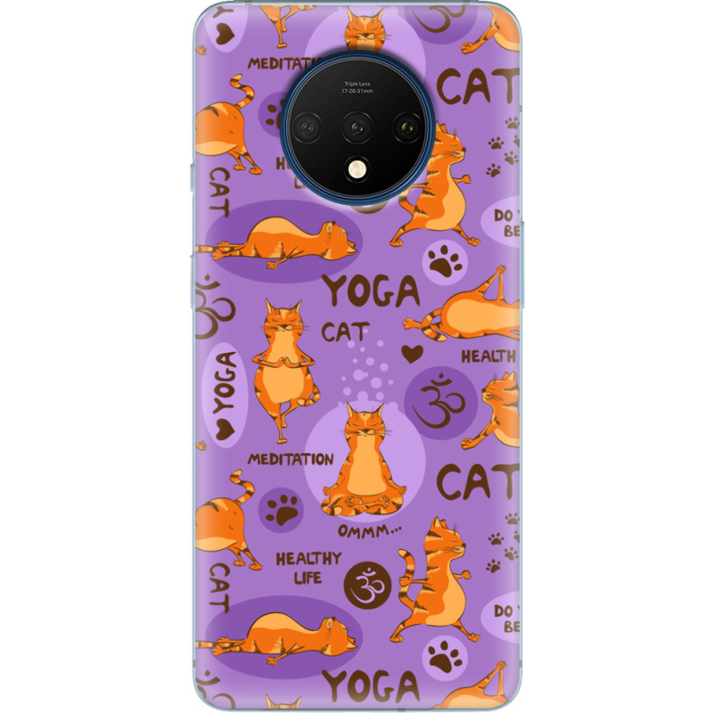 Чехол Uprint OnePlus 7T Yoga Cat