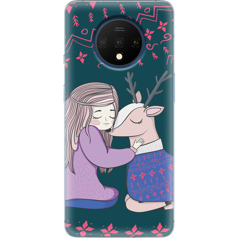 Чехол Uprint OnePlus 7T Girl and deer