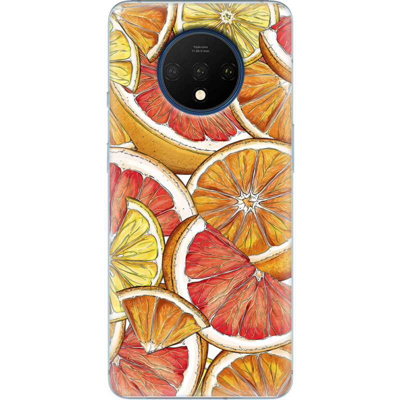 Чехол Uprint OnePlus 7T Citrus Pattern