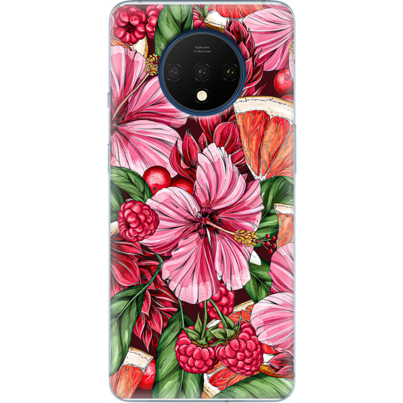 Чехол Uprint OnePlus 7T Tropical Flowers